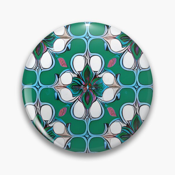 Item preview, Mexican Talavera Ceramic Tile Seamless Pattern Background hand drawn designed and sold by Casanova7000.