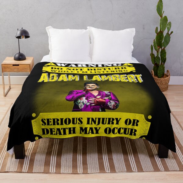 Item preview, WARNING DO NOT DISTURB WHILE I&x27;M LISTENING ADAM LAMBERT SERIOUS INJURY OR DEATH MAY OCCUR designed and sold by KerryInsideOut.