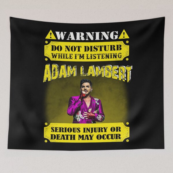 Item preview, WARNING DO NOT DISTURB WHILE I&x27;M LISTENING ADAM LAMBERT SERIOUS INJURY OR DEATH MAY OCCUR designed and sold by KerryInsideOut.