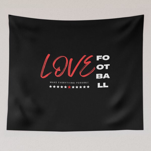 Item preview, Love football red designed and sold by Grafixfun.