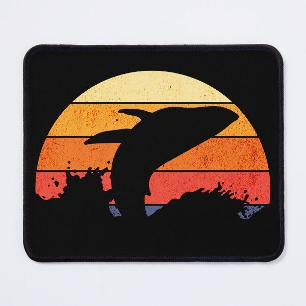 Item preview, Retro Sunset Humpback Whale Breaching designed and sold by HolidayBug.