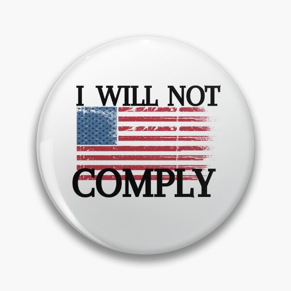 Item preview, I will not comply - USA  designed and sold by creativemintart.