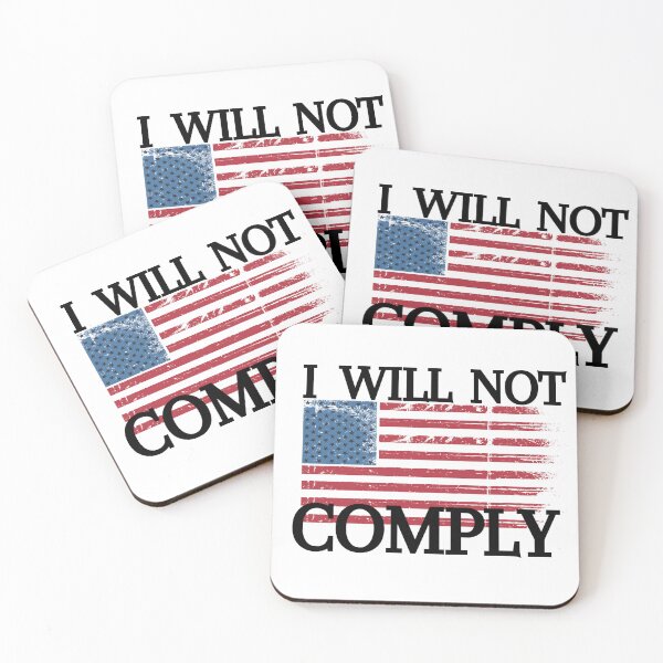 Item preview, I will not comply - USA  designed and sold by creativemintart.
