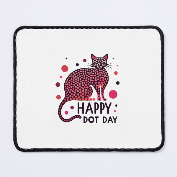Item preview, Colorful cat made of dots International Dot Day designed and sold by GalaxyGraffiti.