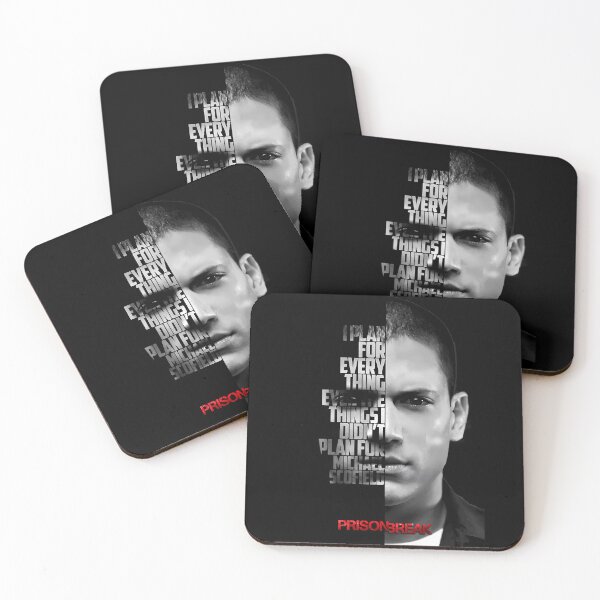 Item preview, Black and white Michael Scofield, Prison Break quote. designed and sold by LavaAryana.