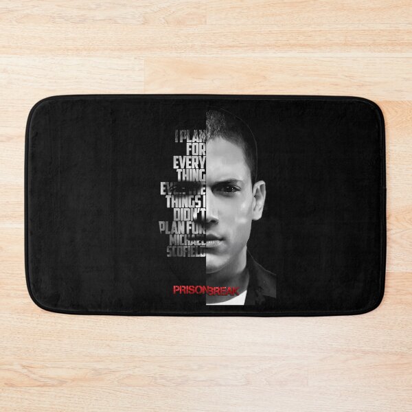 Item preview, Black and white Michael Scofield, Prison Break quote. designed and sold by LavaAryana.