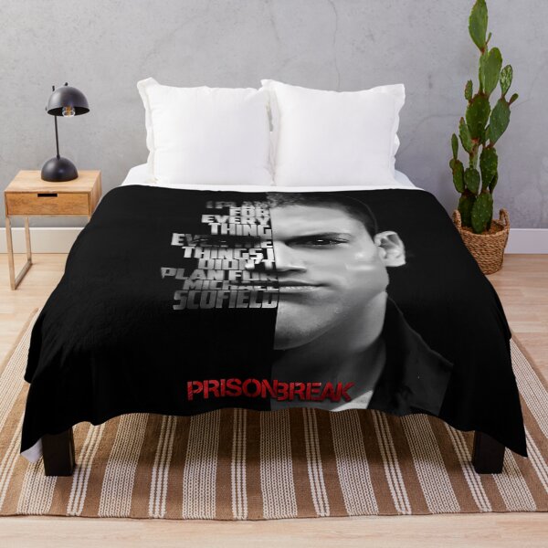 Item preview, Black and white Michael Scofield, Prison Break quote. designed and sold by LavaAryana.
