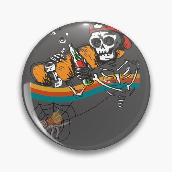 Item preview, Retro Skeleton Skater designed and sold by Ssuwicha.