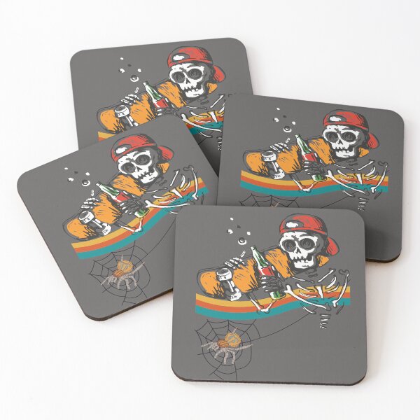 Item preview, Retro Skeleton Skater designed and sold by Ssuwicha.