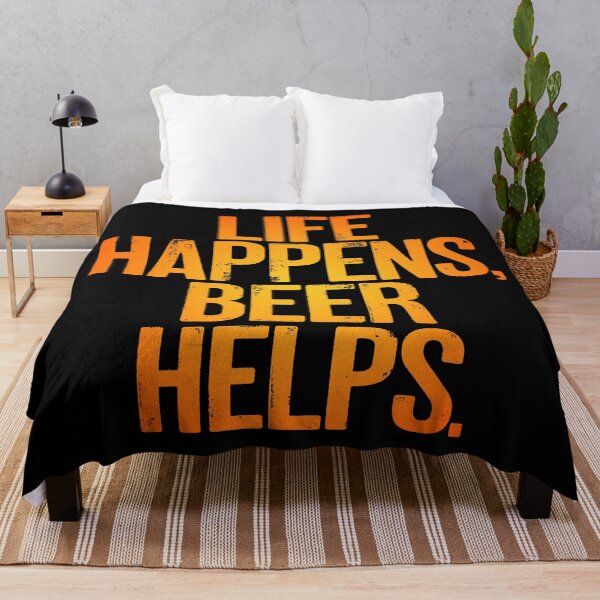 Item preview, Life happens, beer helps. v.3 designed and sold by x1brett.