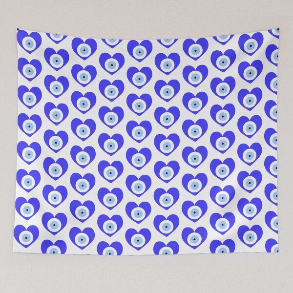 Item preview, Mal de ojo de corazón azul designed and sold by roseliax.