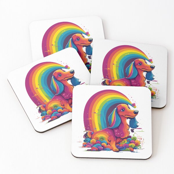 Item preview, Best Funny Rainbow Dachshund Classic Doxie Dad Ever designed and sold by EnigmaStitcher.