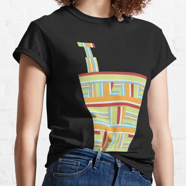 Stripped Engineering (Facemadics colorful contemporary abstract face) Classic T-Shirt