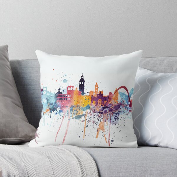 Item preview, Valencia Skyline Art Watercolor, Spain designed and sold by DimDom.