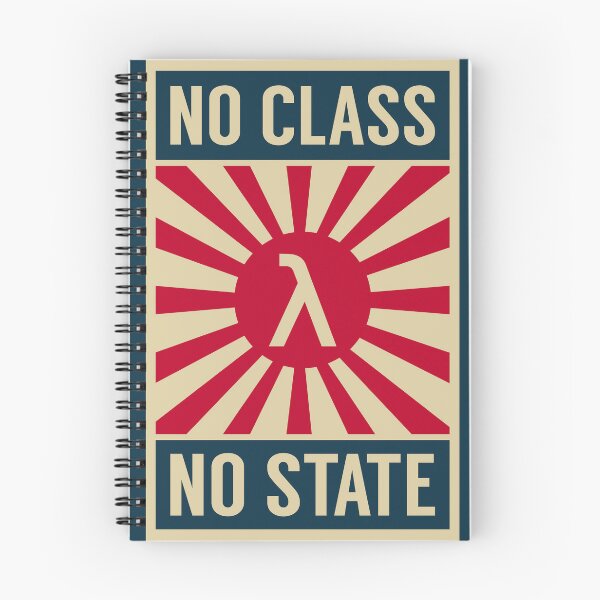 Item preview, No Class No State Functional Programmer Propaganda Parody designed and sold by ramiro.