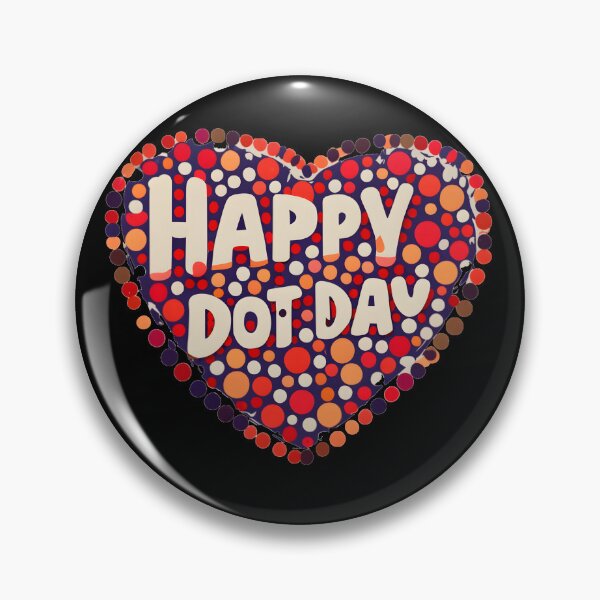 Item preview,  Colorful heart made of dots International Dot Day designed and sold by GalaxyGraffiti.