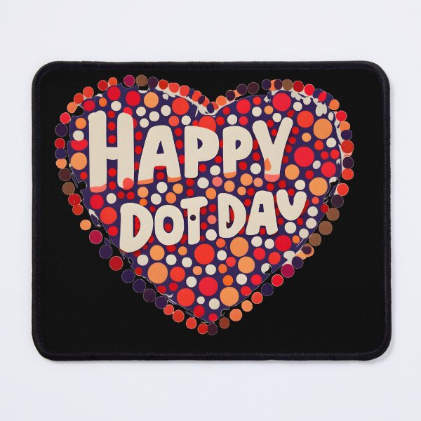 Item preview, Colorful heart made of dots International Dot Day designed and sold by GalaxyGraffiti.