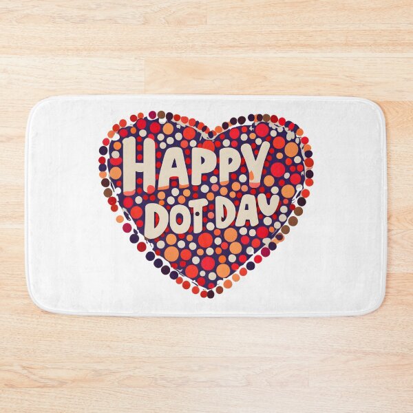 Item preview,  Colorful heart made of dots International Dot Day designed and sold by GalaxyGraffiti.