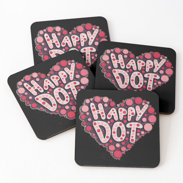 Item preview,  Colorful heart made of dots International Dot Day designed and sold by GalaxyGraffiti.