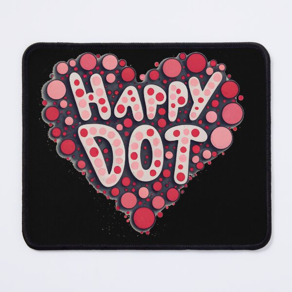 Item preview, Colorful heart made of dots International Dot Day designed and sold by GalaxyGraffiti.
