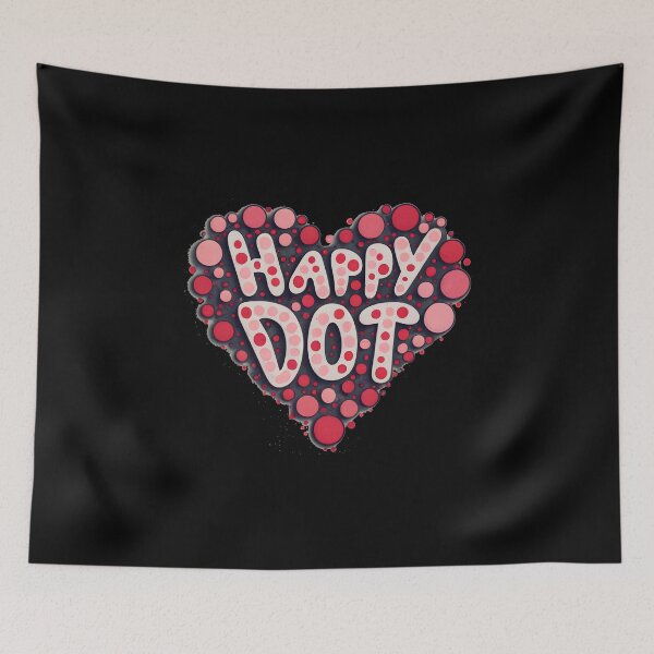 Item preview,  Colorful heart made of dots International Dot Day designed and sold by GalaxyGraffiti.