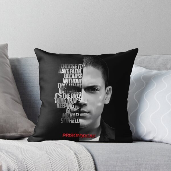 Item preview, Black and white Michael Scofield, Prison Break quote. designed and sold by LavaAryana.