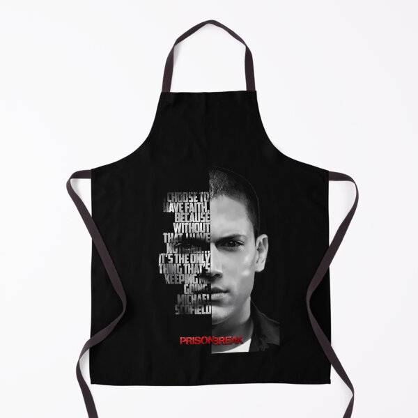 Item preview, Black and white Michael Scofield, Prison Break quote. designed and sold by LavaAryana.