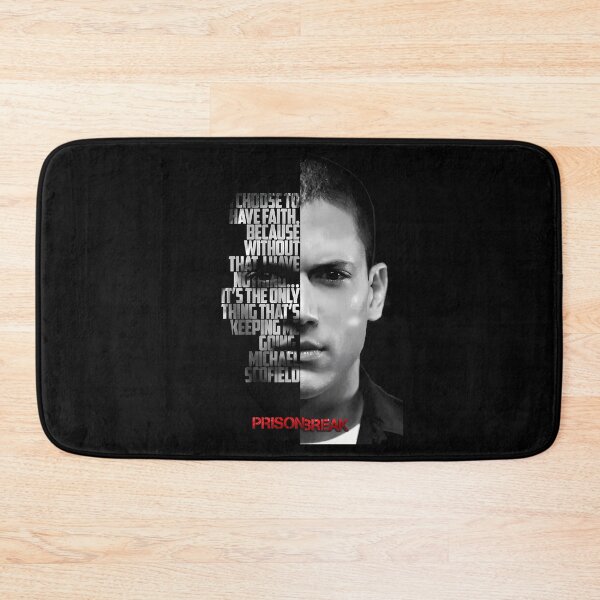 Item preview, Black and white Michael Scofield, Prison Break quote. designed and sold by LavaAryana.
