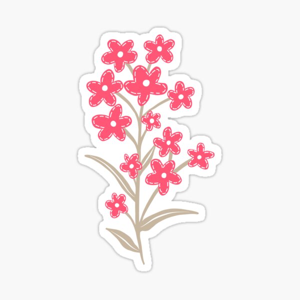 Item preview, Pink Floral Flower illustration designed and sold by Nicola-Rowe.