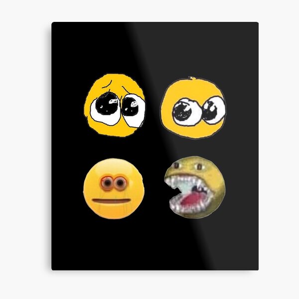 Cursed Emoji Crying Wall Art for Sale