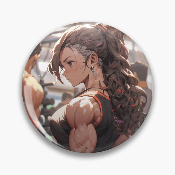 Item preview, Muscular Anime Girl Image, Anime Style Body Builder Girl, High Quality AI Images designed and sold by DigitAIShop.