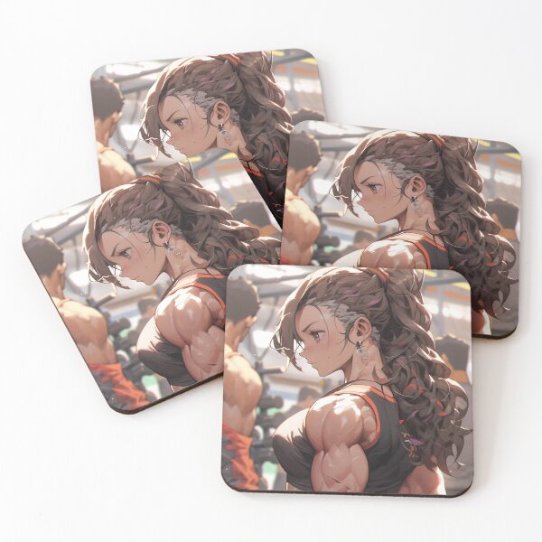 Item preview, Muscular Anime Girl Image, Anime Style Body Builder Girl, High Quality AI Images designed and sold by DigitAIShop.