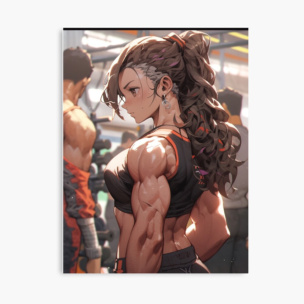 Muscular Anime Girl Image, Anime Style Body Builder Girl, High Quality AI  Images