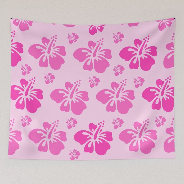 Item preview, Beautiful Pink Color Hibiscus Tropical Floral Hawaiian Flowers Island Pattern designed and sold by ArtisticAblaze.