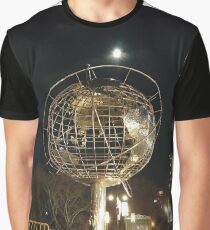 Sphere, New York, Manhattan, Brooklyn, New York City, architecture, street, building, tree, car,   Graphic T-Shirt