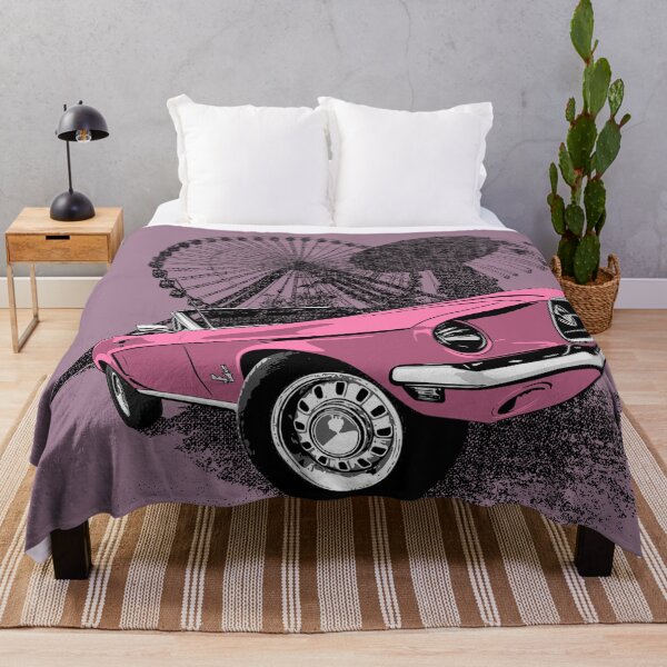 Item preview, Pink 68 Mustang against carnival backdrop designed and sold by Glenn Mueller.