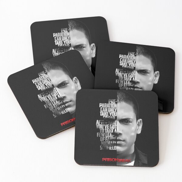 Item preview, Black and white Michael Scofield, Prison Break quote. designed and sold by LavaAryana.