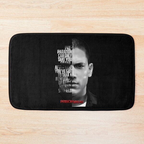 Item preview, Black and white Michael Scofield, Prison Break quote. designed and sold by LavaAryana.
