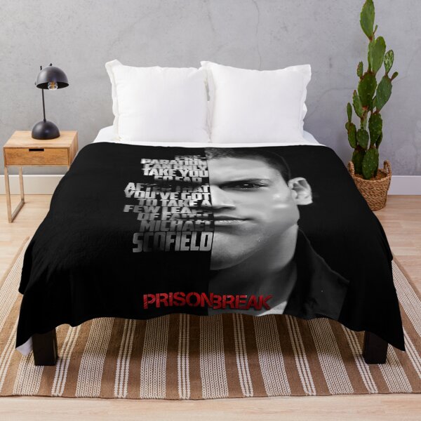 Item preview, Black and white Michael Scofield, Prison Break quote. designed and sold by LavaAryana.