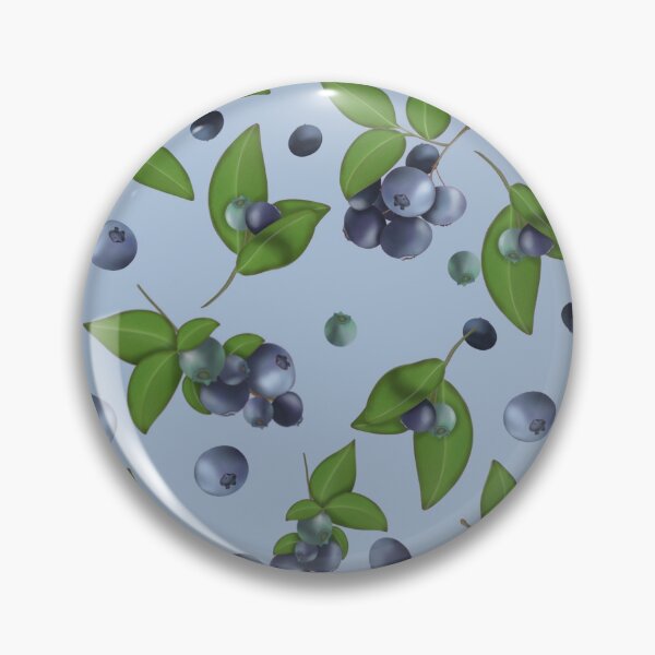 Item preview, Blueberries on a blue background designed and sold by Natalia Ruzhyna.