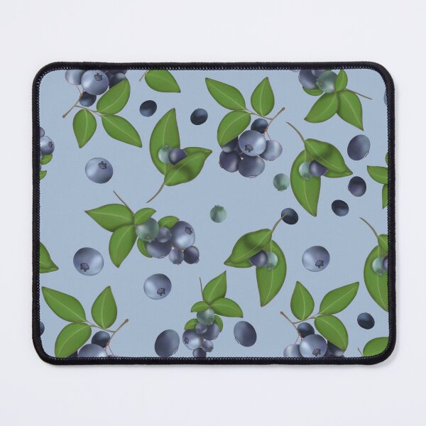 Item preview, Blueberries on a blue background designed and sold by Natalia Ruzhyna.