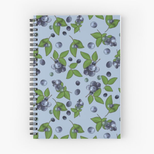 Item preview, Blueberries on a blue background designed and sold by Natalia Ruzhyna.