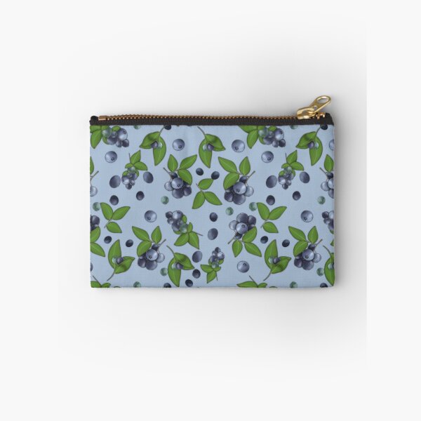 Item preview, Blueberries on a blue background designed and sold by Natalia Ruzhyna.