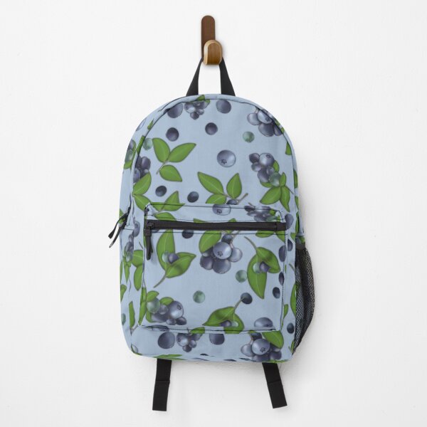 Item preview, Blueberries on a blue background designed and sold by Natalia Ruzhyna.