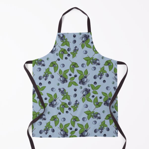 Item preview, Blueberries on a blue background designed and sold by Natalia Ruzhyna.