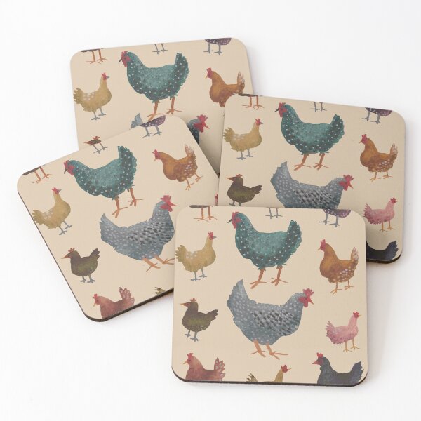 Item preview, Backyard chickens designed and sold by paintandpestle.