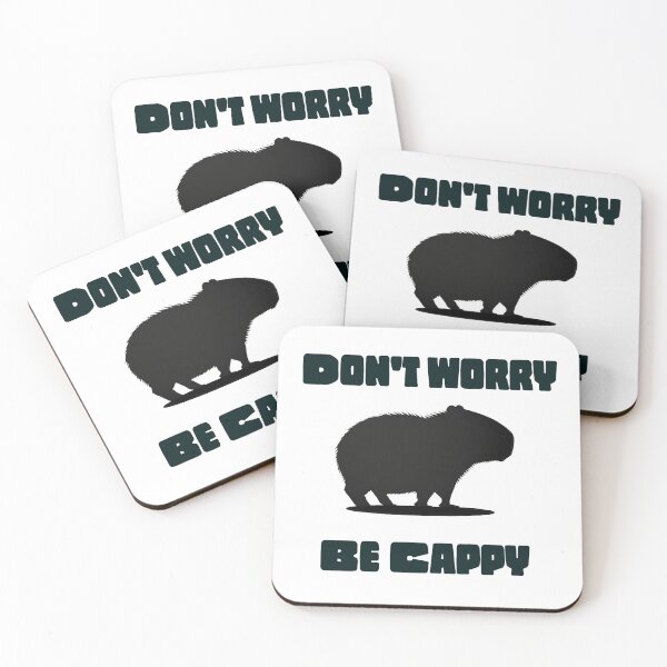 Item preview, Dont worry be cappy, Positive happy capybara designed and sold by happy-capy.