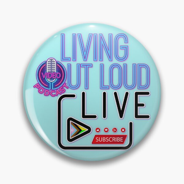 Item preview, Living Out Loud Live Logo- teal  designed and sold by Living Out Loud with Laura.