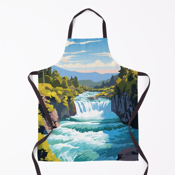 Item preview, A Pop Art Travel Print of the Huka Falls - New Zealand designed and sold by StudioRedKoala.