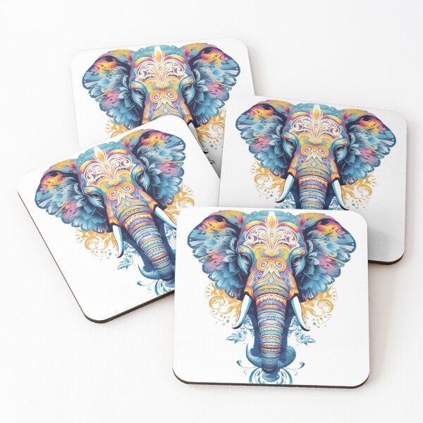 Item preview, Elephant Motifs Watercolor designed and sold by MaxKuB.